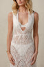 Lace women's cover-up for vacations and resort trips. 