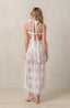 Lace fabric coverups for swimwear and resort dresses.